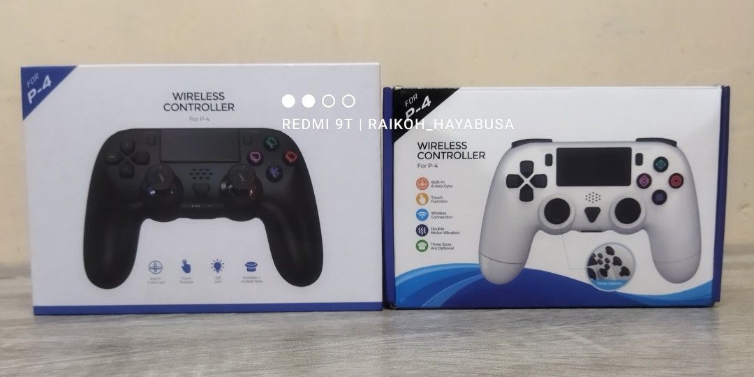 Dobe P4 Wireless Controller For PS4 (Category: Controllers) located in Dasmarinas. Submitted by nixx_hayabusa (Listing ID 1467419782, Image 2). Description: Dobe P4 Wireless Controller For Playstation 4 ✔️ Dobe P4 White (Model TP4-0401B) php 600 ✔️ Dobe P4 Black (Model 1401) php 800 ✔️ GET Both For 1,300 ✅ 3 Pairs Interchangeable Analog Sticks With Variable Sizes and Length ✅ Both In Good Working Condition ✅ No Drift On Analogs ✅ All Buttons Are 