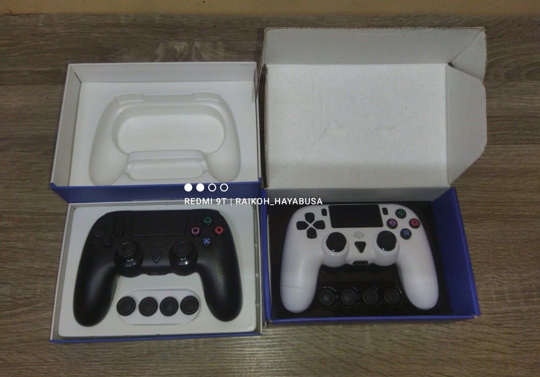 Dobe P4 Wireless Controller For PS4 (Category: Controllers) located in Dasmarinas. Submitted by nixx_hayabusa (Listing ID 1467419782, Image 3). Description: Dobe P4 Wireless Controller For Playstation 4 ✔️ Dobe P4 White (Model TP4-0401B) php 600 ✔️ Dobe P4 Black (Model 1401) php 800 ✔️ GET Both For 1,300 ✅ 3 Pairs Interchangeable Analog Sticks With Variable Sizes and Length ✅ Both In Good Working Condition ✅ No Drift On Analogs ✅ All Buttons Are 