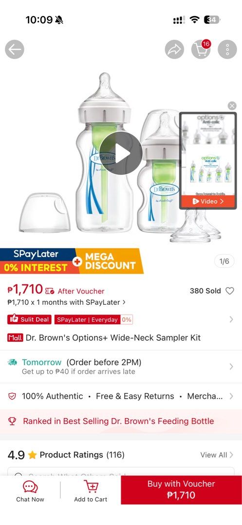 Dr. Brown's Anti-Colic Options Sample Kit (Category: Breastfeeding & Bottle Feeding) located in Quezon City. Submitted by ravsberries (Listing ID 1467374101, Image 3). Description: .