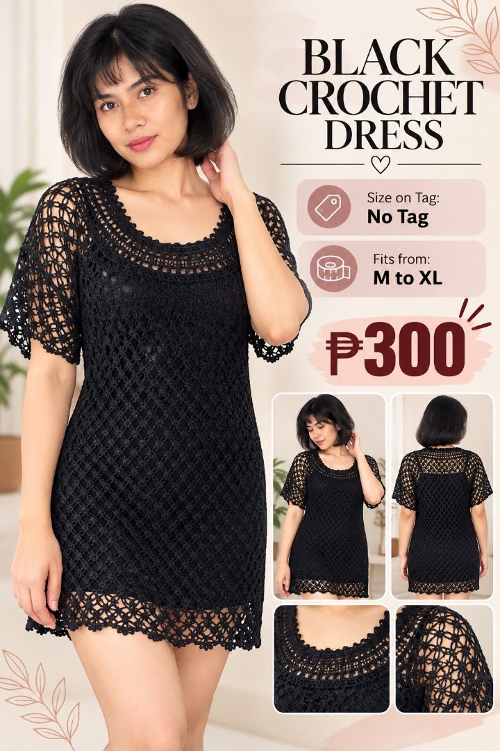 Dress Cover Up Knit (Category: Dresses) located in Makati City. Submitted by bigheartsclothingcom720 (Listing ID 1462757547, Image 1). Description: US LIGHT KNITTED COVER UP FOR SALE!** ✨ 📌 **Size on Tag:** No Tag 📏 **Fits from:** M to XL 💰 **Price:** ₱300 💖 Great condition & super sulit!.