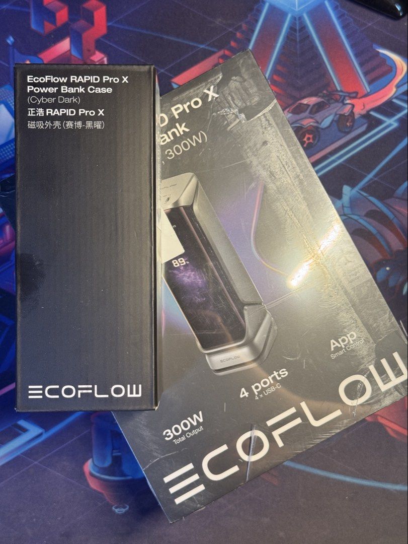 Ecoflow Rapid Pro X (Category: Batteries & Power Banks) located in Rizal. Submitted by aybannn (Listing ID 1467514020, Image 3). Description: Ecoflow Rapid Pro X 27,650mAh Price is slightly negotiable Antipolo Area Pick up or Shipping only Specs: 1x USB-C Port 140W 2x USB-C Port 65W 1x USB-C retractable cable 140W POGO Pins for modular accessories LCD Display with customizable wallpaper App Support Weighs 700g .