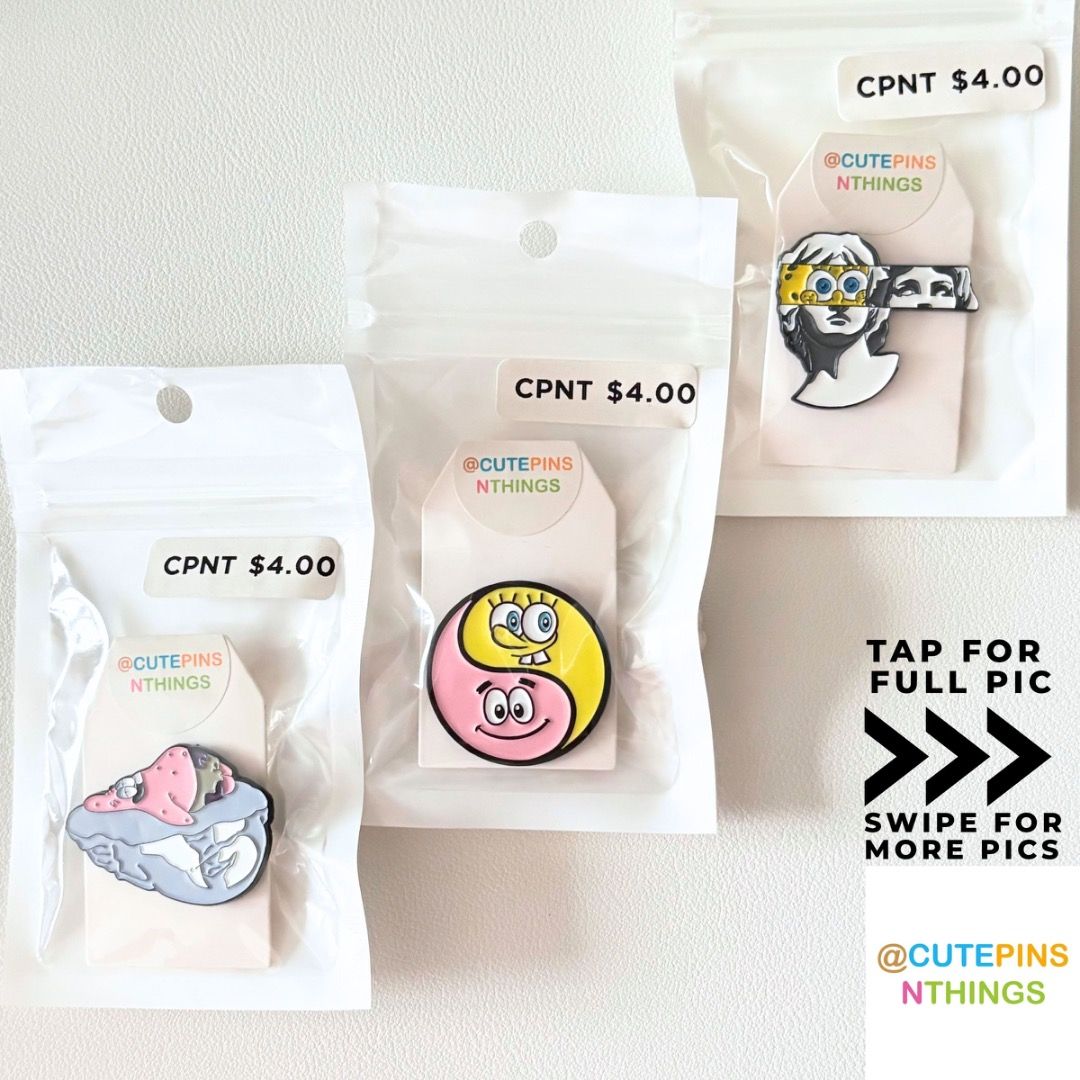 Spongebob Enamel Pins - purchase directly at CO PLAY @ Plaza Sing ...