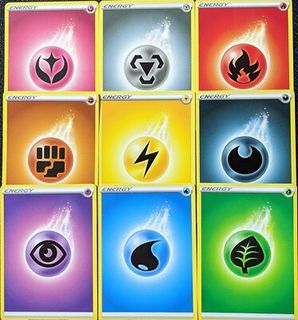 Assorted energy cards, Toys & Collectibles, Trading Cards, Raw Singles ...