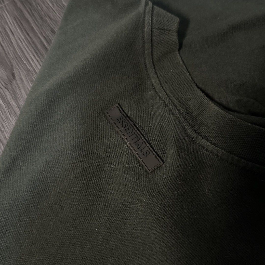 ESSENTIALS (Category: Formal Shirts) located in San Jose del Monte. Submitted by xanthrift2.0 (Listing ID 1467444650, Image 3). Description: ESSENTIALS DARK CHARCOAL BLACK TEE color rate: 10/10 dimes: 21 x 28 (medium) ₱1,099.