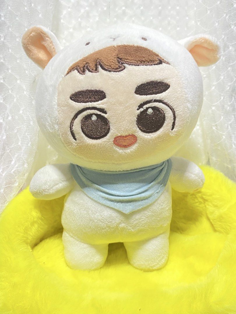 Exo DO kpop doll plush DO Doh Kyung-soo (Category: Plushies & Soft Toys) located in Los Banos. Submitted by chus.things (Listing ID 1467511968, Image 2). Description: Removable Wolf hat and scarf (wolf hat and scarf included).
