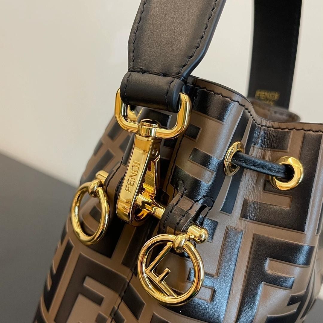 Fendi Mini Mon Tresor FF Bucket Bag, Luxury, Bags & Wallets on Carousell