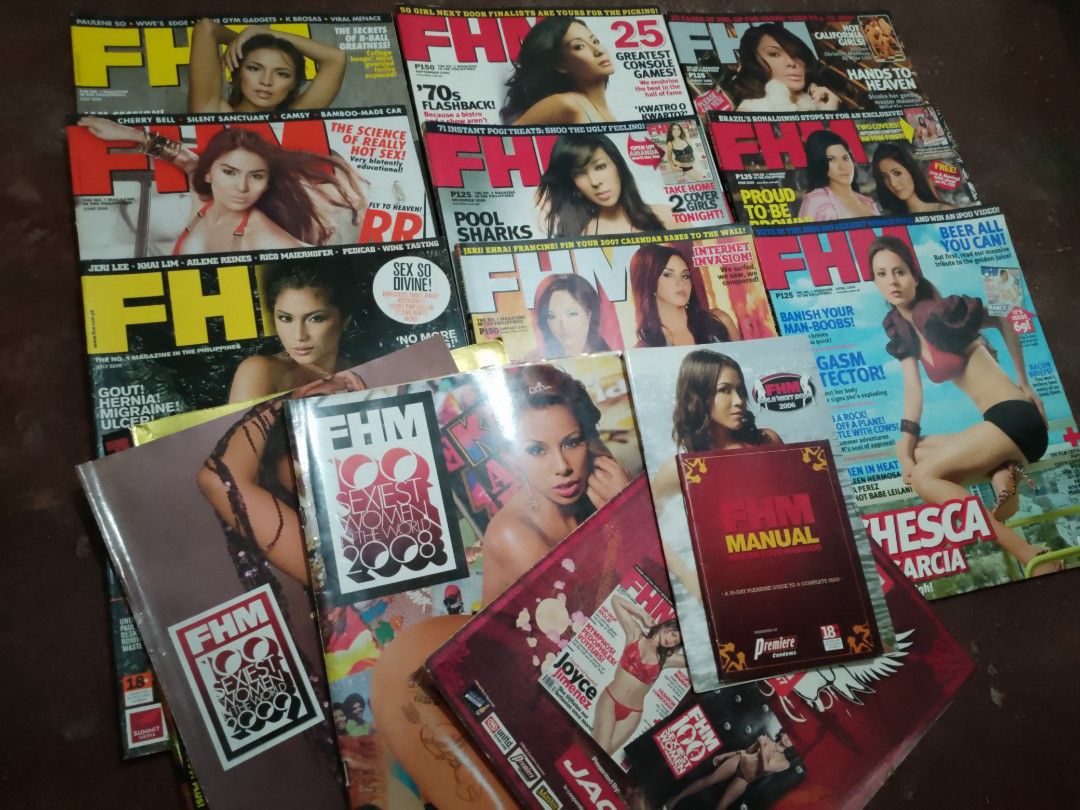 FHM Philippines 2006-2009 (Category: Magazines) located in Valenzuela. Submitted by kn.sell (Listing ID 1467576542, Image 1). Description: - Sold in Bundle *2006- April, June, August, September, November *2007-January *2008-July *2009-June, July - Includes highly sought-after 2008 and 2009 100 Sexiest Women special issues - Comes with bonus FHM Manual booklet.