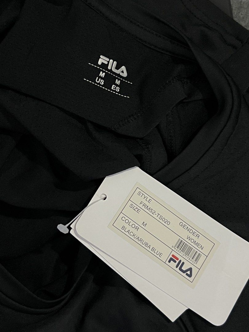 Fila black tie back sports top (Category: Shirts) located in Las Pinas. Submitted by jilanah (Listing ID 1467574301, Image 3). Description: Never used.