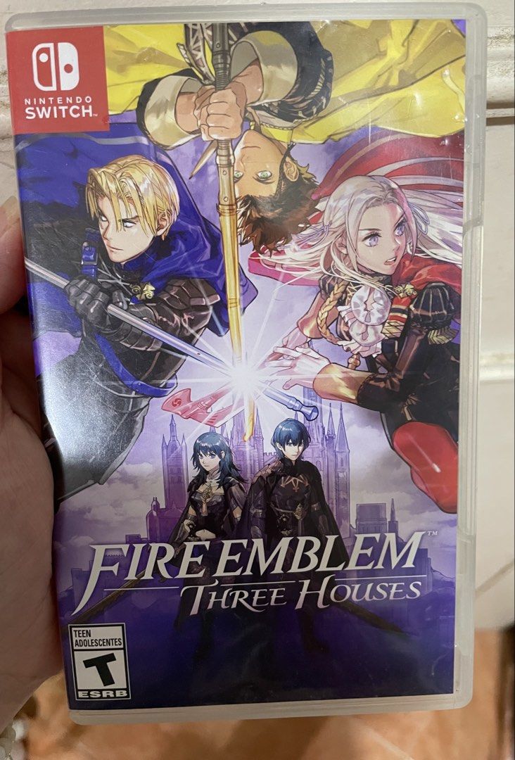 Fire Emblem Three Houses Nintendo Switch Game (Category: Nintendo) located in Marikina City. Submitted by yanna.2009 (Listing ID 1467490093, Image 1). Description: - Game Title: Fire Emblem Three Houses - Platform: Nintendo Switch - Format: Physical cartridge with case - Rating: ESRB Teen - Condition: Clean and well-maintained cover art with official Nintendo branding.