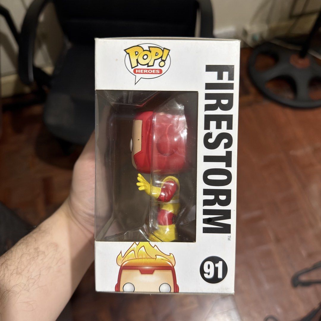 Firestorm Funko Pop (Category: Figurines & Statues) located in Pasig City. Submitted by kingclutter (Listing ID 1467481550, Image 2). Description: Box conditions in the pics. With used boss protector..