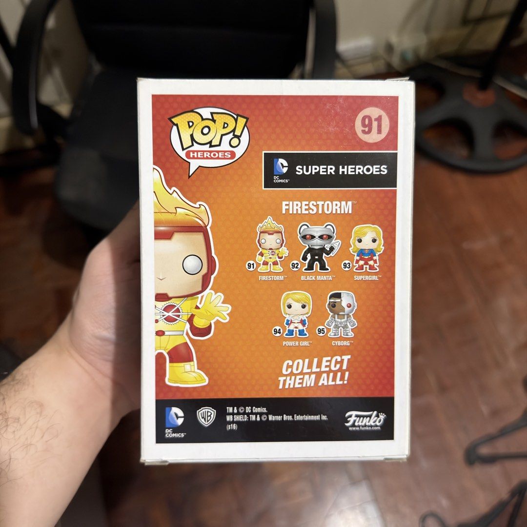 Firestorm Funko Pop (Category: Figurines & Statues) located in Pasig City. Submitted by kingclutter (Listing ID 1467481550, Image 3). Description: Box conditions in the pics. With used boss protector..