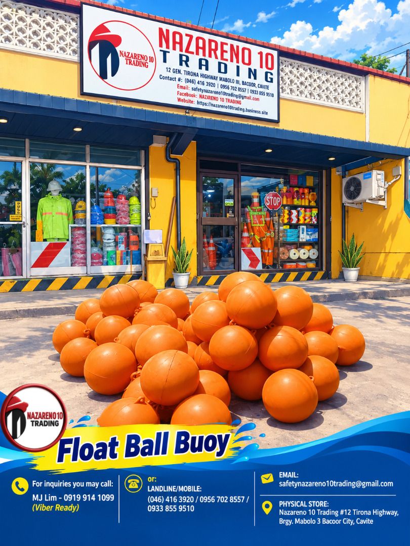 Float Ball Buoy (Category: Looking For) located in Bacoor. Submitted by zealmountain-375a (Listing ID 1467381071, Image 1). Description: Material: HDPE Diameter: 25" (64cm) Circumference: 50"(128cm) Weight: 2.48kls Buoyancy: 10lbs (50kg) Recommended Capacity.