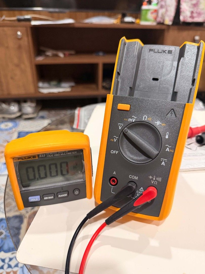 Fluke 233 True-RMS Remote Display Digital Multimeter (Category: Industrial Equipment) located in Cavite. Submitted by wildfox_wiz (Listing ID 1467546575, Image 2). Description: - Fluke 233 True-RMS remote display digital multimeter - Detachable wireless display unit allows you to read measurements away from the point of contact - Fully functional and in clean condition, ready for electrical troubleshooting - Includes standard test leads - Include