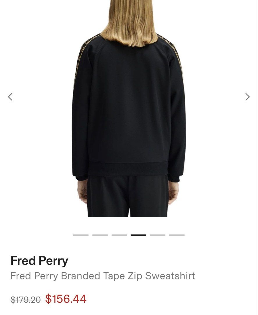 Fred Perry Branded Tape Zip Sweatshirt (Category: Coats, Jackets and Outerwear) located in Caloocan City. Submitted by almrjsry24124 (Listing ID 1467400275, Image 3). Description: Original po? Opo .