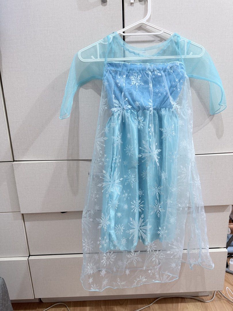 Frozen Elsa Dress (Category: Babies & Kids Fashion) located in Davao. Submitted by yuanmax (Listing ID 1467364806, Image 2). Description: Frozen Elsa Dress (Perfect for Halloween Parties) (Size 100) 3-4 years old Length 81 cm Chest 52 cm Height 100 cm Brand new no tag 300 Location: Davao City SF shouldered by buyer.