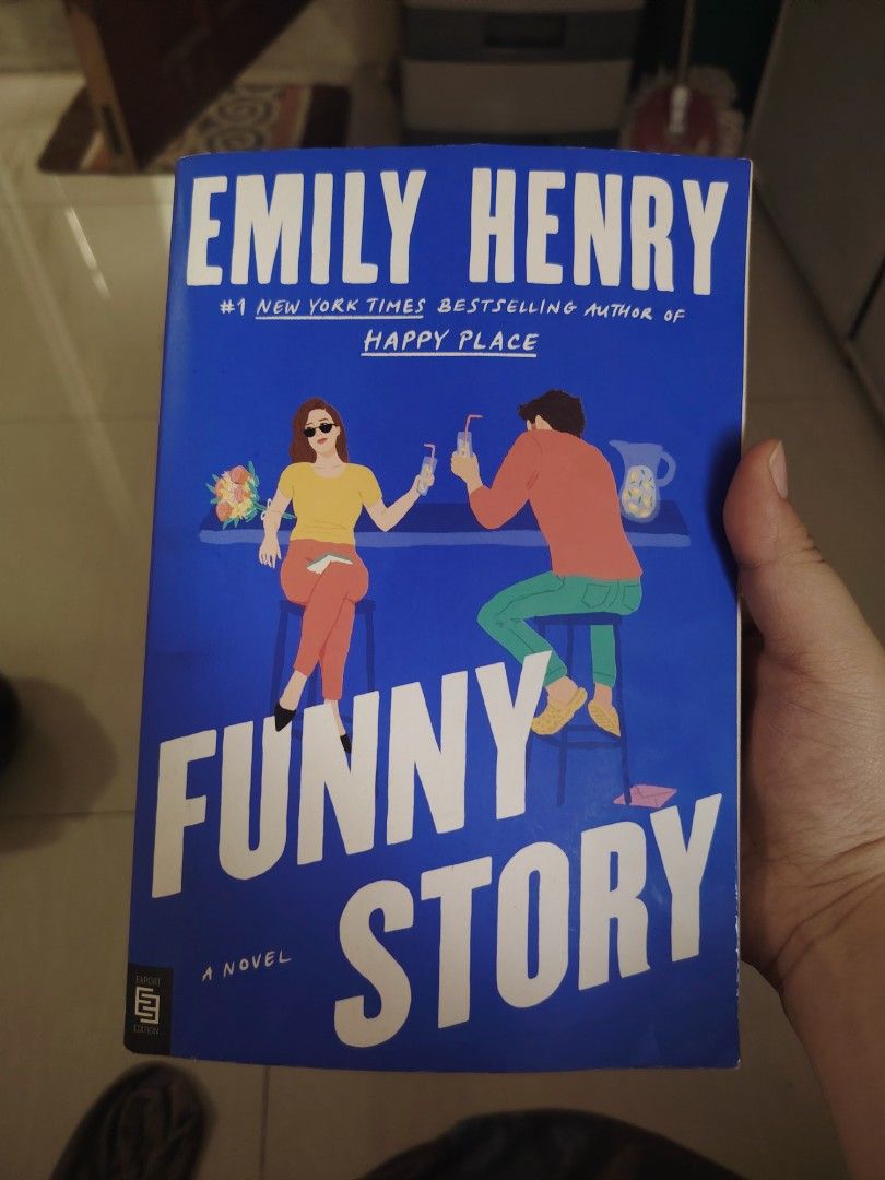 Funny Story by Emily Henry (Category: Children's Books) located in Bulacan. Submitted by soliel.lml (Listing ID 1467368705, Image 1). Description: Preloved Funny Story by Emily Henry - Condition: Read once, minimal wear on spine and cover edges, natambak lang - Pages: Fully intact, has highlight (one page only) .