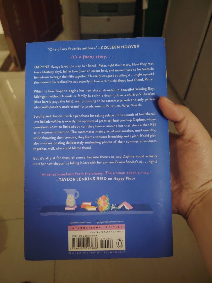 Funny Story by Emily Henry (Category: Children's Books) located in Bulacan. Submitted by soliel.lml (Listing ID 1467368705, Image 2). Description: Preloved Funny Story by Emily Henry - Condition: Read once, minimal wear on spine and cover edges, natambak lang - Pages: Fully intact, has highlight (one page only) .