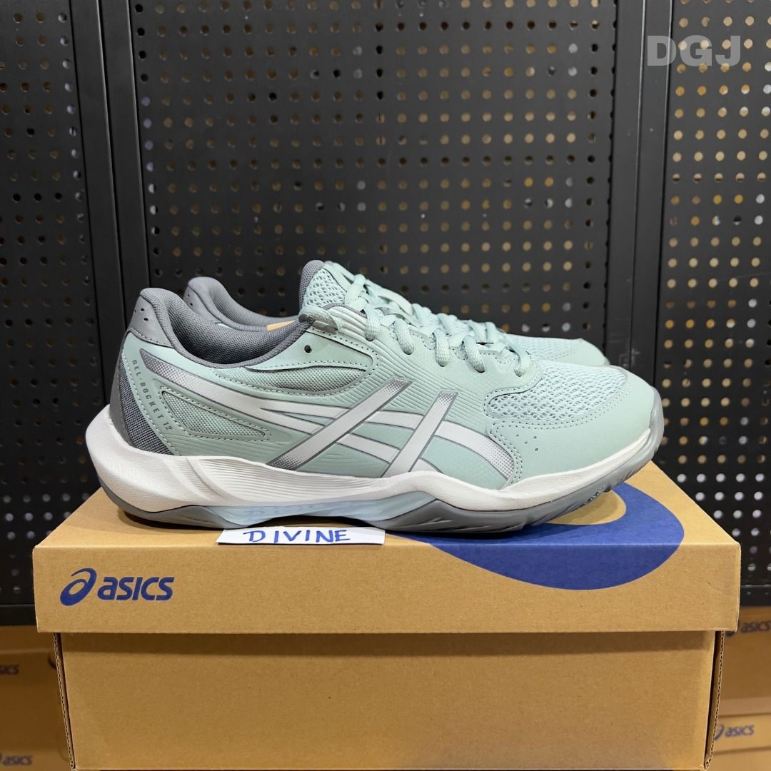 GEL ROCKET 12 Ocean Haze Concrete (Category: Sneakers) located in Pasig City. Submitted by divvvineee (Listing ID 1467399048, Image 2). Description: ASICS GEL-ROCKET 12 lightweight indoor court shoes designed for volleyball, badminton, and other court sports, featuring GEL cushioning, reliable stability, and flexible support for quick movements and changes in direction. ASICSGEL ROCKET 12 💰 ₱4,580 🚚 FREE SHIPPING NATIONWIDE 🇵🇭 Sizes Onhand: 2