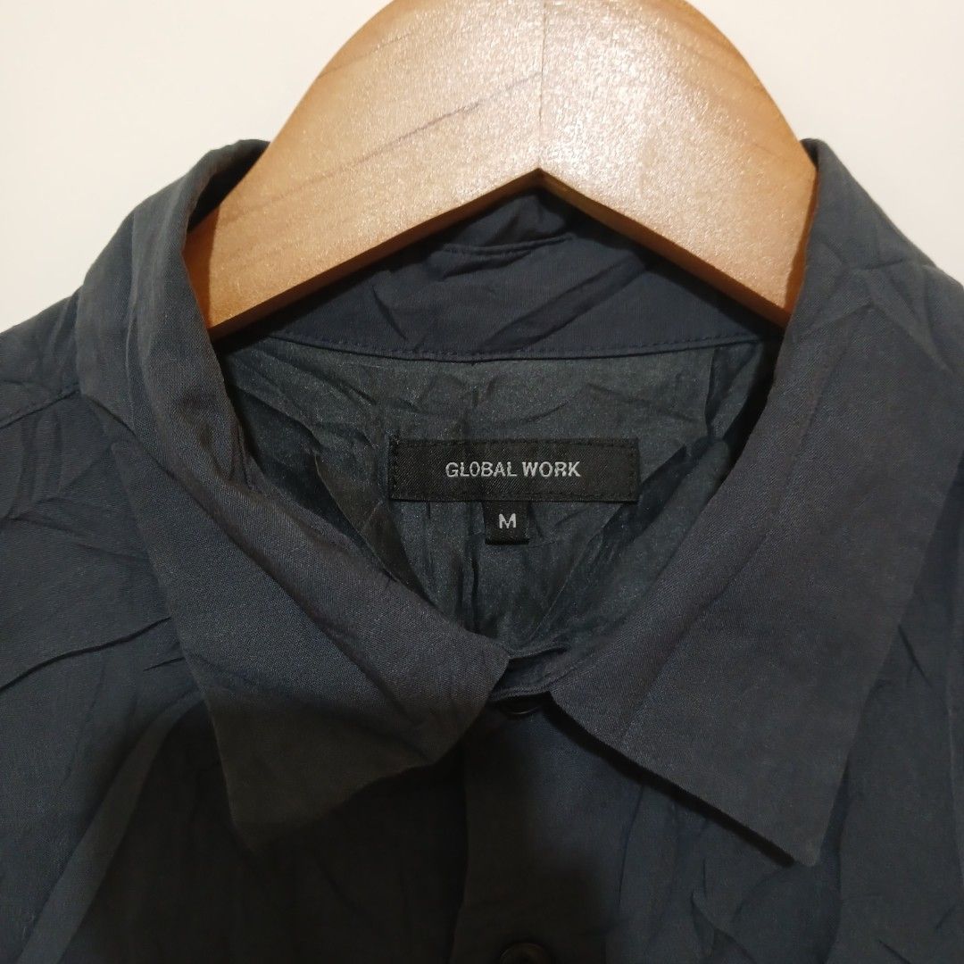 GLOBAL WORK JAPAN OVERSIZED SHIRT (Category: Formal Shirts) located in Ozamiz City. Submitted by 2nd.sight (Listing ID 1467446096, Image 3). Description: *needs wash b4 wearing (fresh from bale) size: medium w: 23 l: 28 like new.