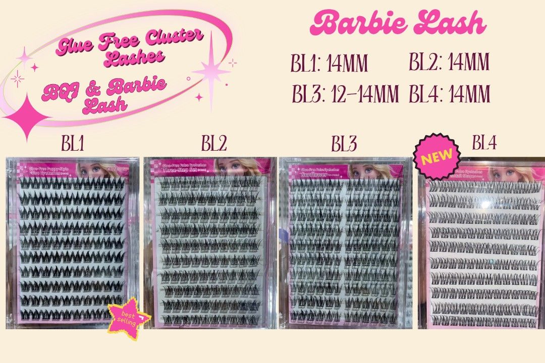Glue Free Cluster Lashes (Category: Makeup) located in Manila. Submitted by mdrphnx_ (Listing ID 1467600165, Image 2). Description: ✨️GLUE FREE CLUSTER LASHES✨️ 🌸 BEST SELLER — BL1 ✨️ NEW - BL4 | 14mm - BQI 3 | 13mm ( Natural Look) - BQI 4 | 10mm - 13mm (Natural Look) ₱85 each 2 for ₱165 3 for ₱250 4 for ₱335 ✨ Easy to use ✨ No messy glue ✨ Perfect for everyday glam ✨️ Free Tweezer MOP: COD/Maribank/Gcash 📍 Malanday, Marikina City ‼️Delivery fe
