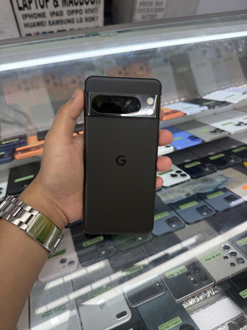 Google Pixel 8 Pro 256GB Openline US Variant (Category: Google Pixel) located in San Juan City. Submitted by Khalidmgdla08 (Listing ID 1467371097, Image 1). Description: FOR SALE | TRADE/SWAP Price: 24,999 On hand: Google Pixel 8 Pro✔️ 256GB ✔️ OPENLINE ✔️ US VARIANT✔️ 100% Original ✔️ 99% Makinis ✔️ 99% Smooth ✔️ NOT REFURB ✔️ NO HIDDEN ISSUES ✔️ NEVER BEEN REPAIRED ✔️ TEST TO SAWA✔️ FREE 3-UTOOLS ✔️ ANY MODEL OF IPHONE AND SAMSUNG ARE AVAILABLE
