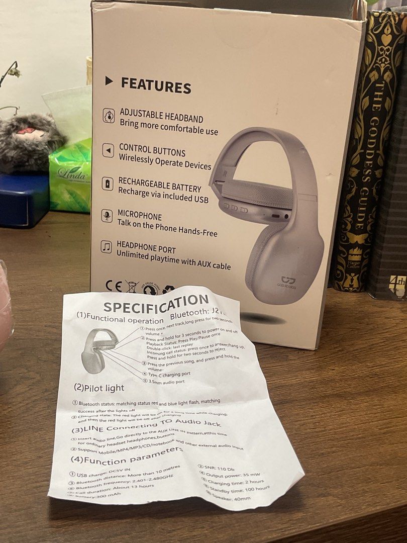 Googodoq J218 Headphones (Category: Headphones & Headsets) located in Baguio. Submitted by prettygirl_kaplaan (Listing ID 1467400820, Image 2). Description: Rarely used.