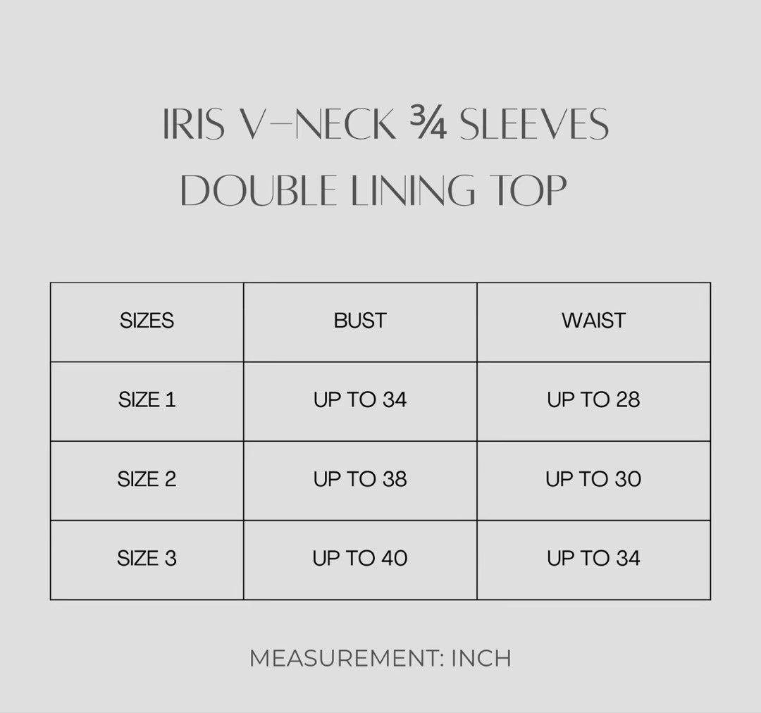 gotu.ph V-Neck 3/4 Double Lining Top (Category: Blouses) located in Pasig City. Submitted by mendd (Listing ID 1467458832, Image 3). Description: never been used size : size 2 (see photos for measurements).