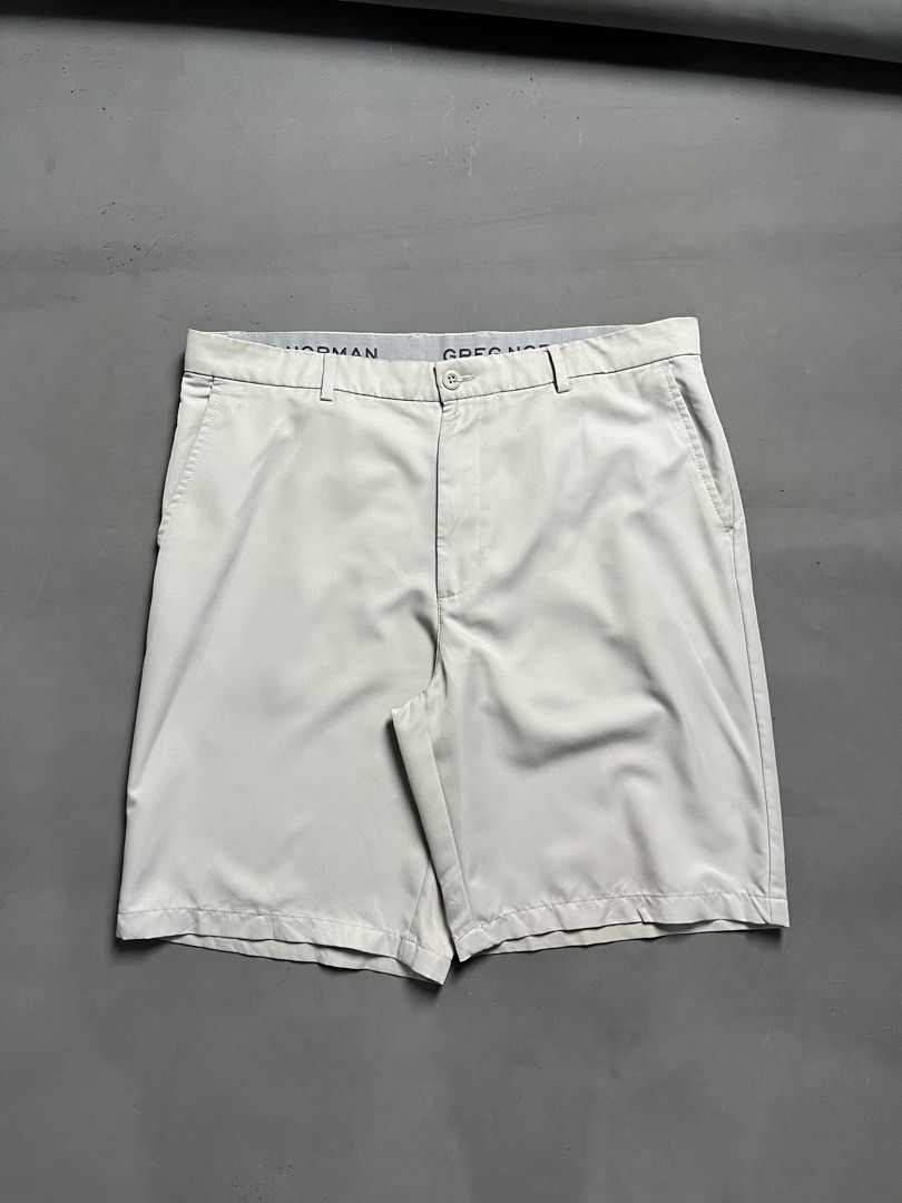 GREG NORMAN GOLF SHORT (Category: Shorts) located in Quezon City. Submitted by kentstuff (Listing ID 1467519150, Image 1). Description: GREG NORMAN GOLF SHORT Waist: 38 Length: 22 Leg opening: 12 Condition: Excellent CR: 9/10 Issue: stain DISCLAIMER: This is a thrifted item. All brands, logos, and trademarks belong to their rightful owners. We’re here to rehome great pieces — no brand affiliation intended.