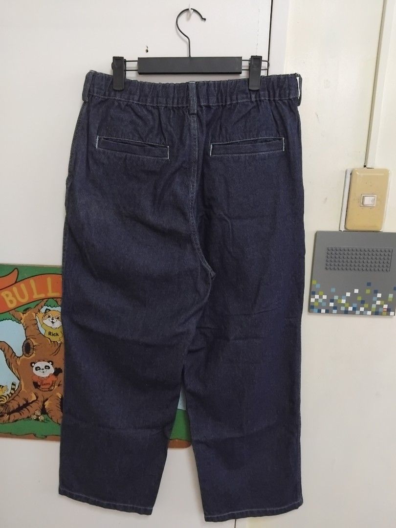 GU by UNIQLO Easy Denim Pants (Category: Jeans) located in Pasig City. Submitted by hustlexcurate (Listing ID 1467422038, Image 2). Description: GU by UNIQLO Easy Baggy Denim Pants Size MEDIUM Dimensions; Waist: 32 inches Lenght: 39 inches Leg Opening: 10 inches.