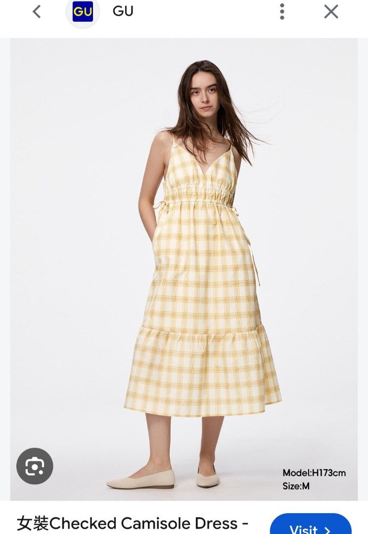 GU Checked Camisole Dress (Category: Dresses) located in Basista. Submitted by purpleens_shop (Listing ID 1467404221, Image 1). Description: .