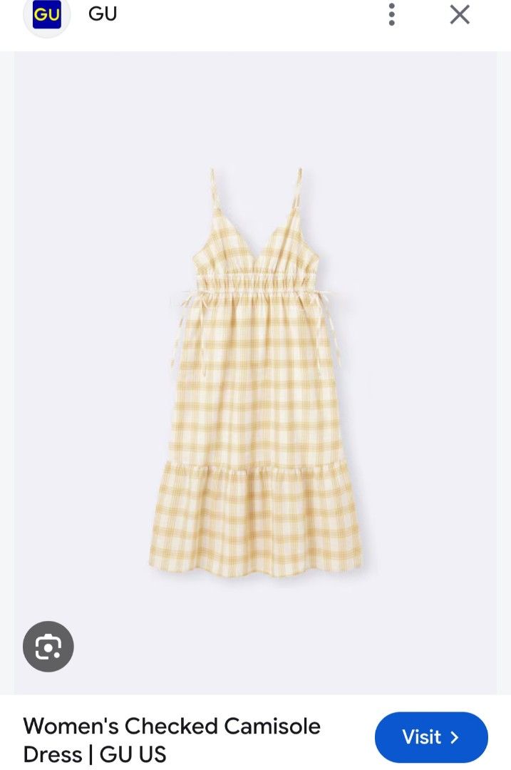 GU Checked Camisole Dress (Category: Dresses) located in Basista. Submitted by purpleens_shop (Listing ID 1467404221, Image 3). Description: .
