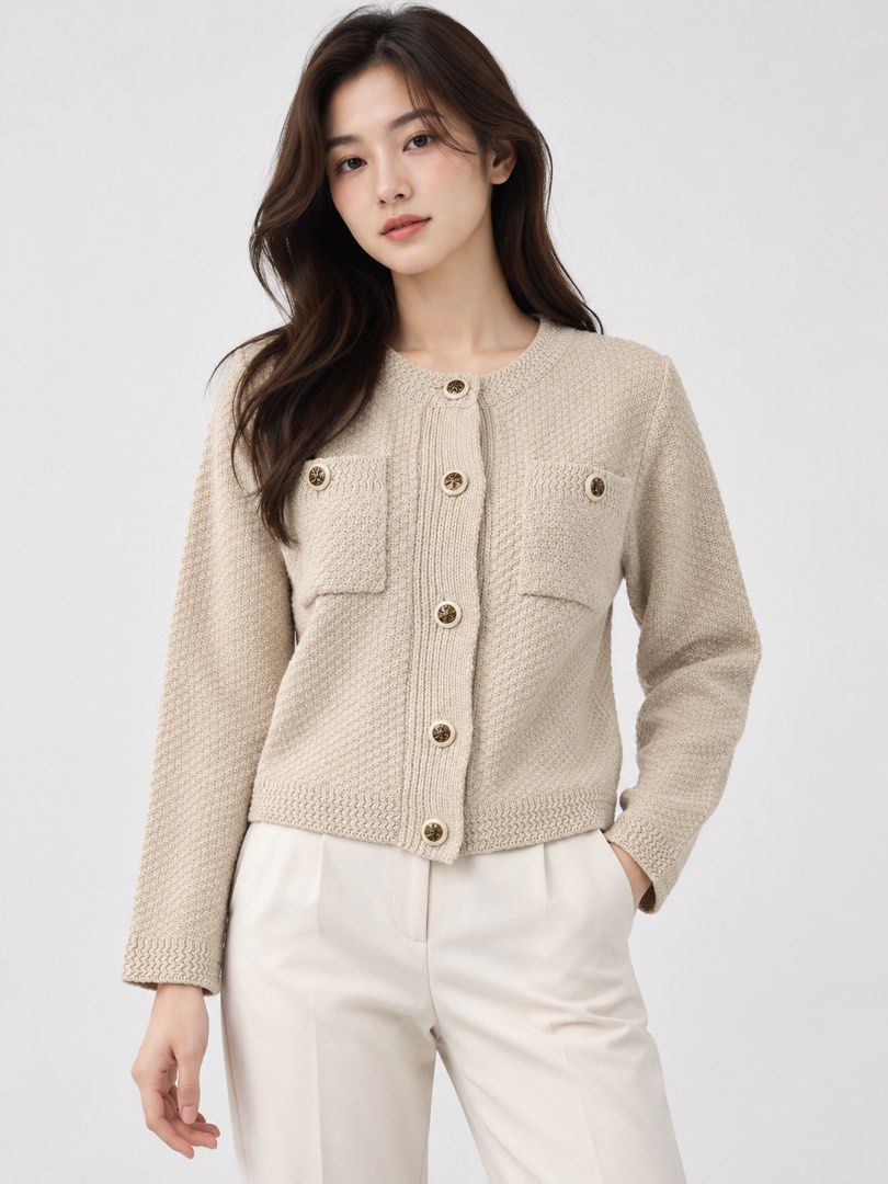GU inspired cable knit cardigan premium quality (Category: Coats, Jackets and Outerwear) located in Baguio. Submitted by twinniesnco (Listing ID 1467389591, Image 1). Description: .
