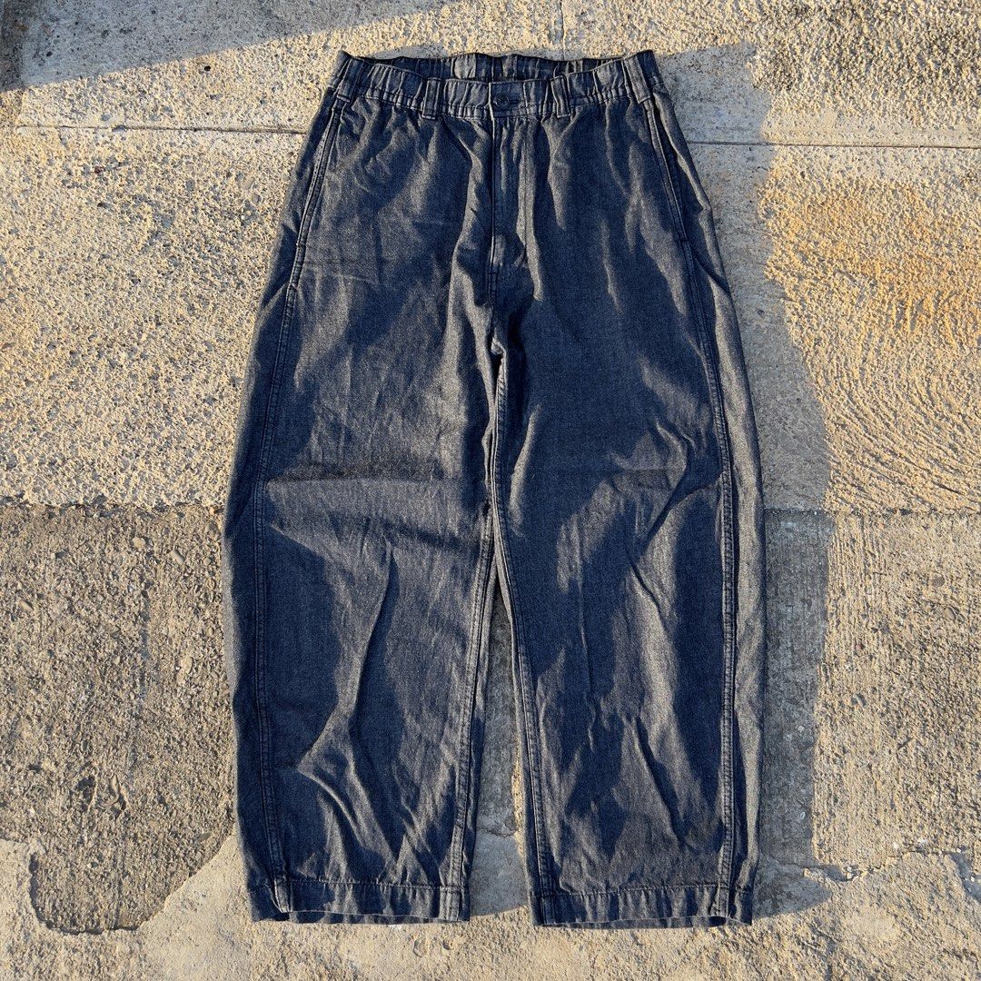 GU Raw Denim Barrel Leg Pants (Category: Jeans) located in Puerto Princesa. Submitted by jdthrifts (Listing ID 1467404687, Image 1). Description: Dimes: Waist- 30-32 Length: 38.5 Hem: 10.
