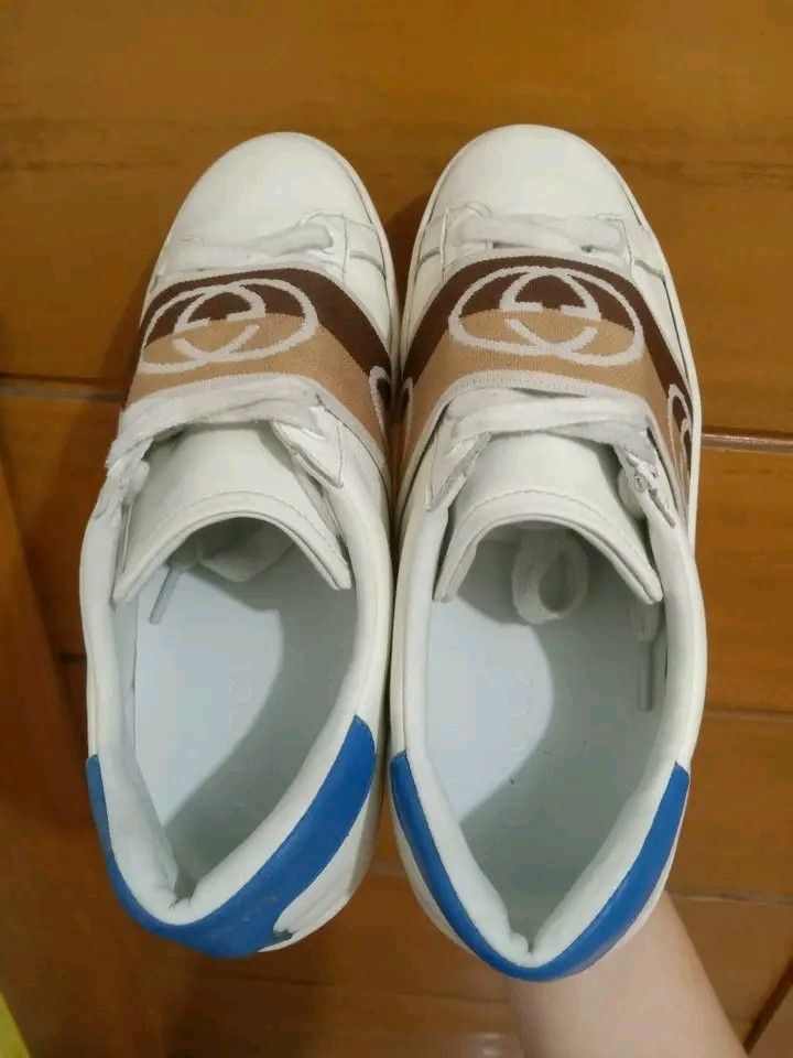 Gucci Ace Gucci Designed interlocking sneakers (Category: Sneakers) located in Koronadal. Submitted by joeannmahi28609 (Listing ID 1467435662, Image 3). Description: gucci ace Gucci design interlocking sneakers made in Italy size eur 40 for men only coded in goods condition ukay source sino bet nito pm nyo na.