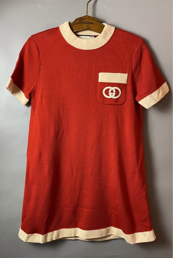 GUCCI GG Dresses (Category: Dresses) located in Quezon City. Submitted by loloyz123 (Listing ID 1467404818, Image 1). Description: GUCCI GG knit Dresses Condition: Very good Color rate: 10/10 Color: Red Size: Medium .