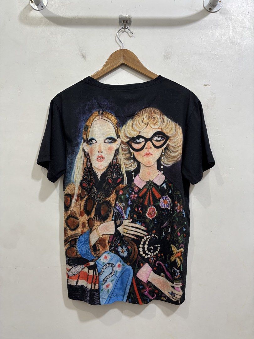 Gucci❌Unskilled Worker (Category: Luxury Apparel) located in Taytay. Submitted by leanmark103093 (Listing ID 1467542541, Image 3). Description: GUCCl❌UNSKILLED W0RKERS All Over Print Tee XS on tag W20 L26 Excellent Condition No issue 📩📩📩📩.
