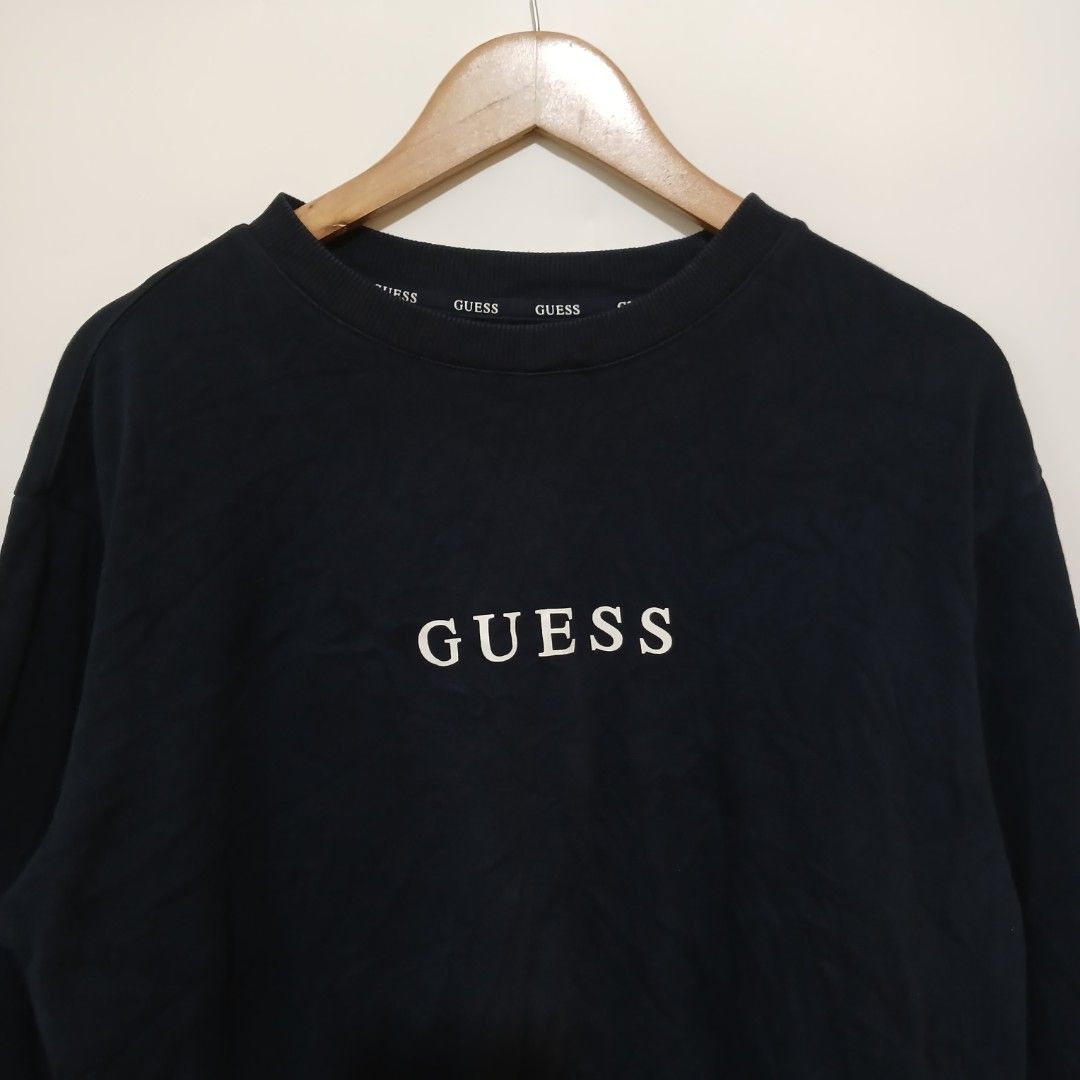 GUESS PULLOVER (Category: Coats, Jackets and Outerwear) located in Ozamiz City. Submitted by 2nd.sight (Listing ID 1467444421, Image 2). Description: *needs wash b4 wearing (fresh from bale) *navy size: xl w: 24 l: 28 excellent.