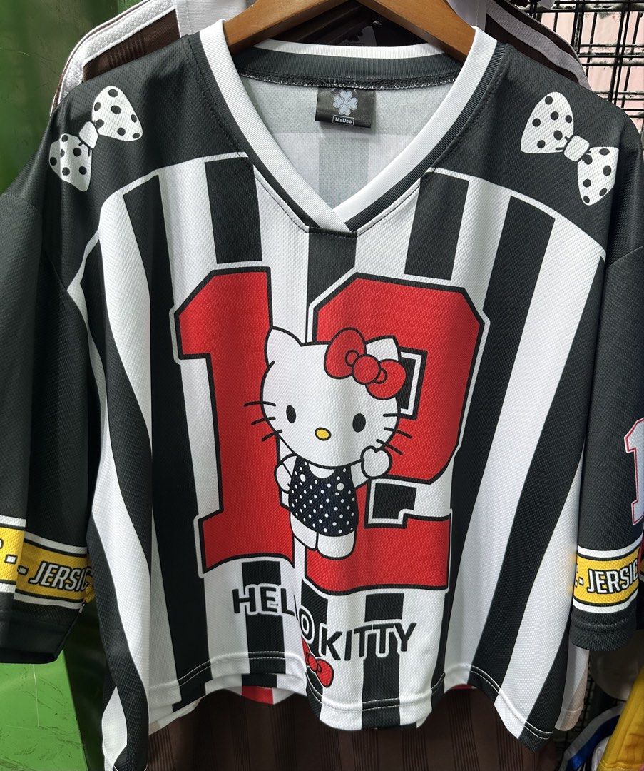 Hello Kitty Jersey Semi Crop (Category: Shirts) located in Cebu City. Submitted by mybkkcollectionph (Listing ID 1467578480, Image 2). Description: MaDee Jersey ( with characters ) Semi Crop Bust: 44 inches Length: 20 inches.