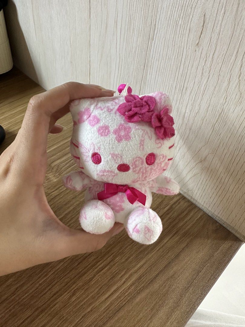 Hello Kitty Sanrio original keychain (Category: Plushies & Soft Toys) located in Manila. Submitted by goddessfinds (Listing ID 1467385384, Image 1). Description: Bought in Guam Rfs: Barely used (way too much keychains already) .
