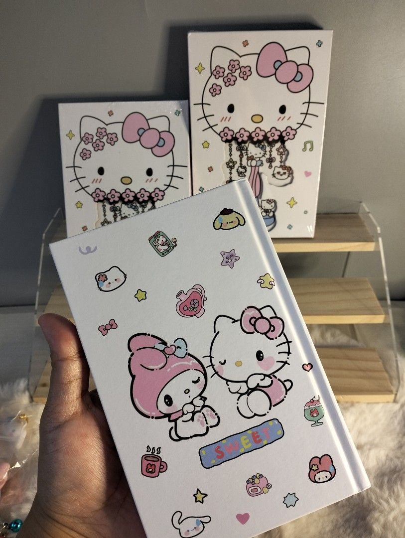 Hello Kitty tri folding Notebook full colored BL (Category: Stationery & School Supplies) located in Manila. Submitted by alayassulittipidfinds (Listing ID 1467387842, Image 3). Description: Super cute (Bootleg).