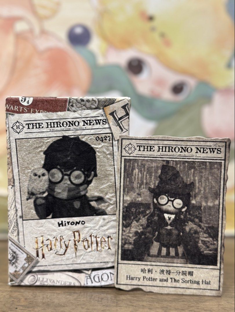 Hirono -Harry Potter and The Sorting Hat (Category: Designer & Blind Box Toys) located in Antipolo. Submitted by jennies_closet (Listing ID 1467555297, Image 1). Description: Want to Sell / Not for Trade: Hirono Harry Potter series Available: Harry Potter and The Sorting Hat 800 pesos Condition: Authentic Popmart figure, Brand new, sealed foil, open box below with card Location: Antipolo City Mode of Payment: GCASH or BPI Mode of Delivery: Lalamo
