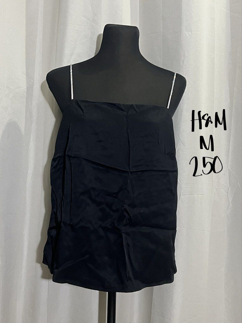 H&M rhinestone strap top (Category: Sleeveless) located in Las Pinas. Submitted by jilanah (Listing ID 1467569335, Image 1). Description: Never used, no tag.