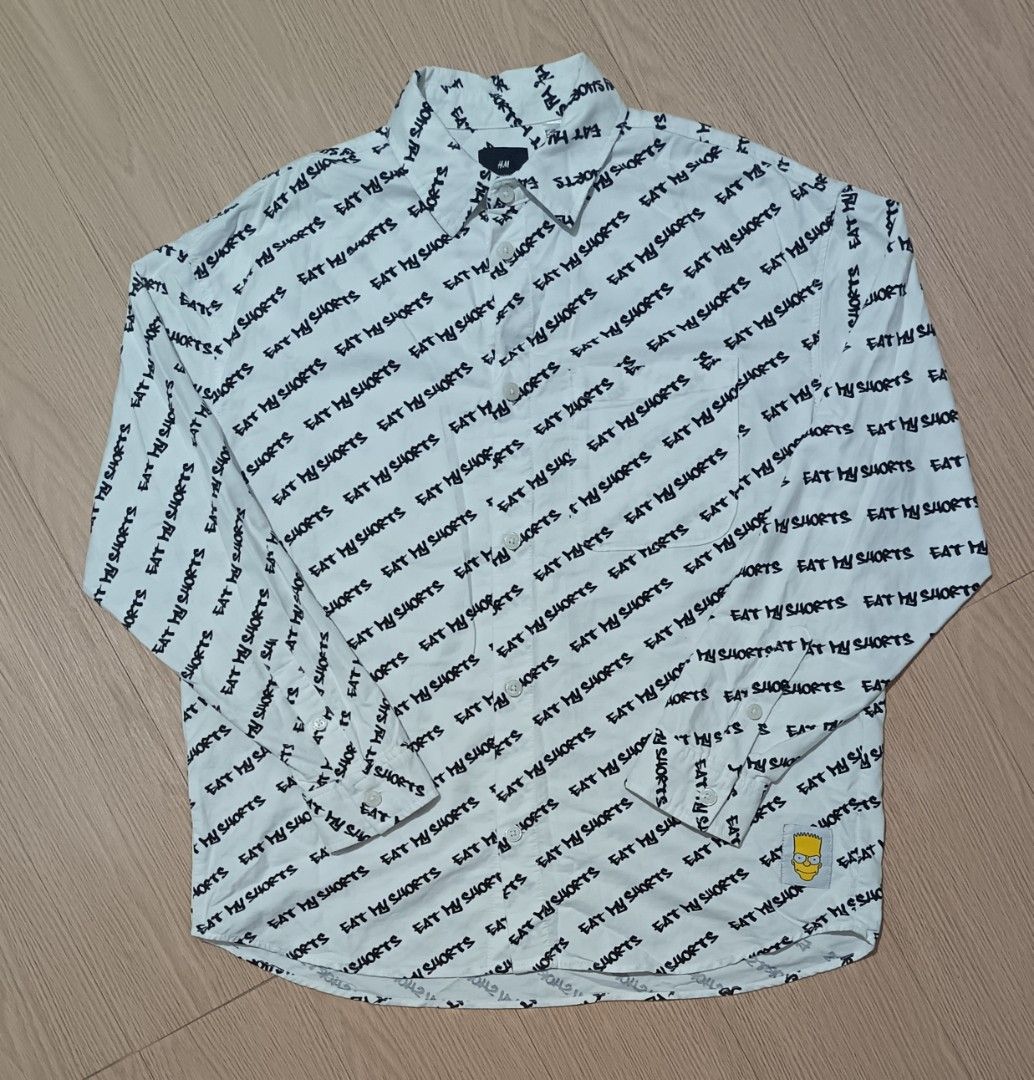 H&M X THE SIMPSONS AOP POLO BUTTON DOWN LONGSLEEVE (Category: Tshirts & Polo Shirts ) located in Cavite. Submitted by marcuz.lifestyle (Listing ID 1467411196, Image 1). Description: WIDTH:23.5 LENGTH:29 FIT TO LARGE EXCELLENT CONDITION NO ISSUE COLOR RATE:9.8/10 MOP:GCASH DELIVERY COURIER:JNT LOCATION:IMUS CAVITE.