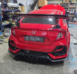 White Car Rear Spoiler Wing, Car Accessories, Exterior Accessories ...