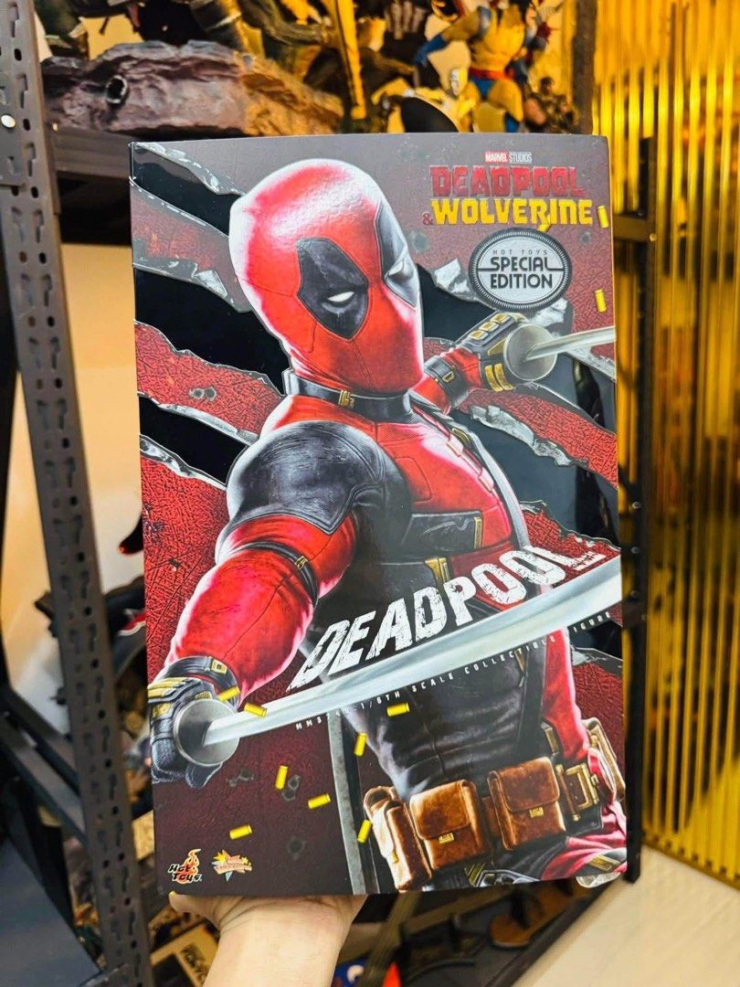 Hot toys Deadpool [Special edition] (Category: Figurines & Statues) located in Paranaque City. Submitted by icko007 (Listing ID 1467473303, Image 1). Description: Hot toys Deadpool [Special edition] Bib no issue complete Price 18,500 Only No Rush Shipping /Dibs now pay now Location Paranaque Payment Gcash/Bpi Shipping Lalamove/Lbc Buyers Risk / Fee ‼️Seller is not responsible for: lost, stolen, or damaged packages..