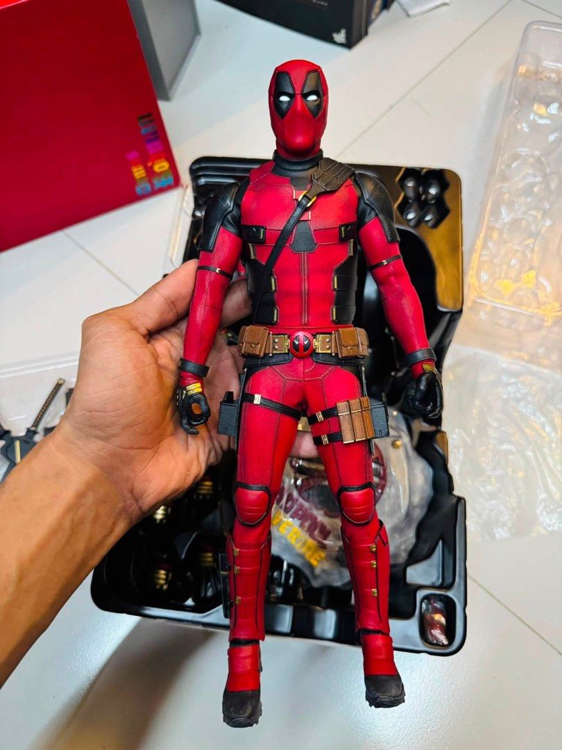 Hot toys Deadpool [Special edition] (Category: Figurines & Statues) located in Paranaque City. Submitted by icko007 (Listing ID 1467473303, Image 3). Description: Hot toys Deadpool [Special edition] Bib no issue complete Price 18,500 Only No Rush Shipping /Dibs now pay now Location Paranaque Payment Gcash/Bpi Shipping Lalamove/Lbc Buyers Risk / Fee ‼️Seller is not responsible for: lost, stolen, or damaged packages..
