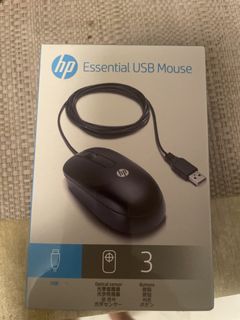 HP Wired USB Mouse Black, Computers & Tech, Parts & Accessories, Mouse ...