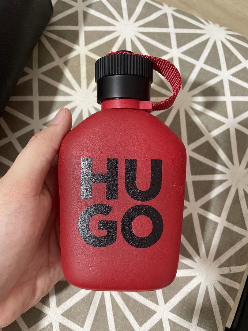 Hugo Boss Hugo Red Eau de Parfum 125ml (Category: Fragrance & Deodorants) located in Angono. Submitted by chachiron_ (Listing ID 1467373540, Image 1). Description: - Authentic Hugo Boss Hugo Red Eau de Parfum - Generous 125ml full-size bottle - Distinctive red canteen-style design with black lettering and textured grip - Manufactured by Coty (Batch number: 5217) - Versatile and bold everyday signature scent - Ships securely from a trusted seller 