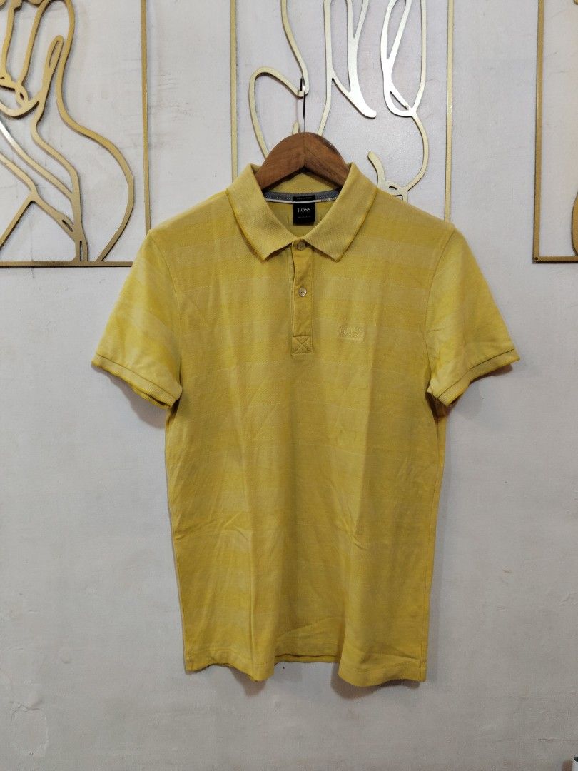 HUGO BOSS POLO SHIRT (Category: Tshirts & Polo Shirts ) located in Hinigaran. Submitted by formalwear.ph (Listing ID 1467512035, Image 2). Description: WTS 📌📌📌 •(HUGO BOSS POLO SHIRT)• •Like new Condition •Size- Medium •Dimes- 19 by 27 •Cr - 9.8/10 •Flaws- NONE •Color may vary due to lightings •Very Presentable to weaR PHP 📥+ sf Affordable ✅ NOTE : If interested kindly message me directly bcause my account is underlimit for sending message re