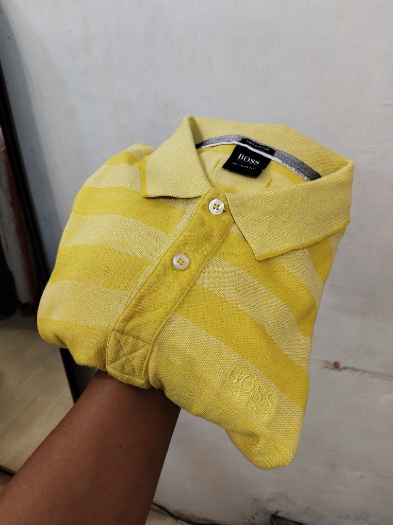HUGO BOSS POLO SHIRT (Category: Tshirts & Polo Shirts ) located in Hinigaran. Submitted by formalwear.ph (Listing ID 1467512035, Image 1). Description: WTS 📌📌📌 •(HUGO BOSS POLO SHIRT)• •Like new Condition •Size- Medium •Dimes- 19 by 27 •Cr - 9.8/10 •Flaws- NONE •Color may vary due to lightings •Very Presentable to weaR PHP 📥+ sf Affordable ✅ NOTE : If interested kindly message me directly bcause my account is underlimit for sending message re